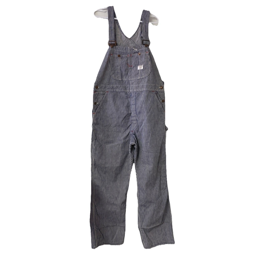 Vintage Big Mac Overalls Hickory Stripe Railroad Carpenter (Read Desc)